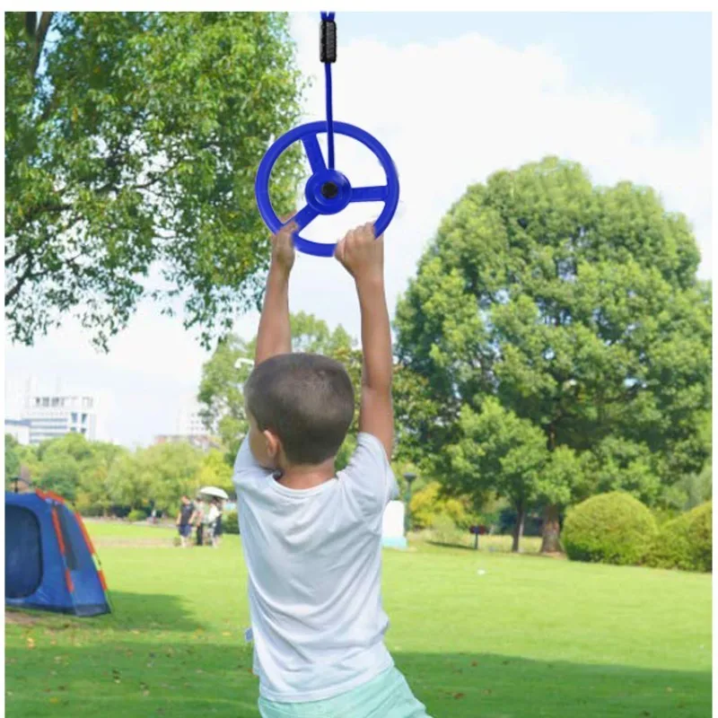 

Kids Plastic Monkey Wheel for Ninja Warrior Obstacle Course, Black,purple,blue or customized