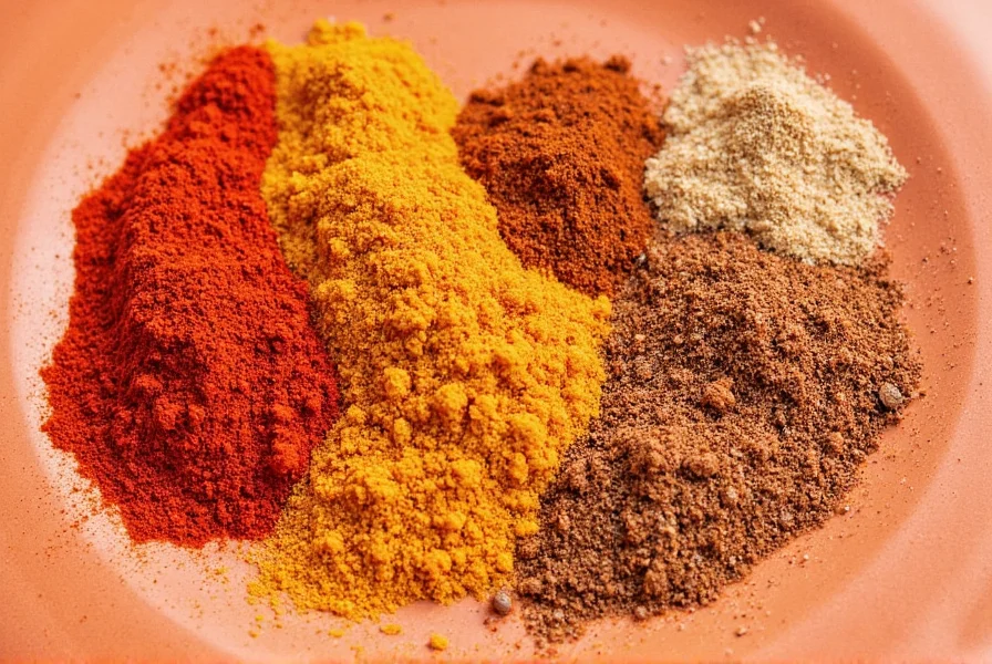 Spice rack with paprika and substitutes