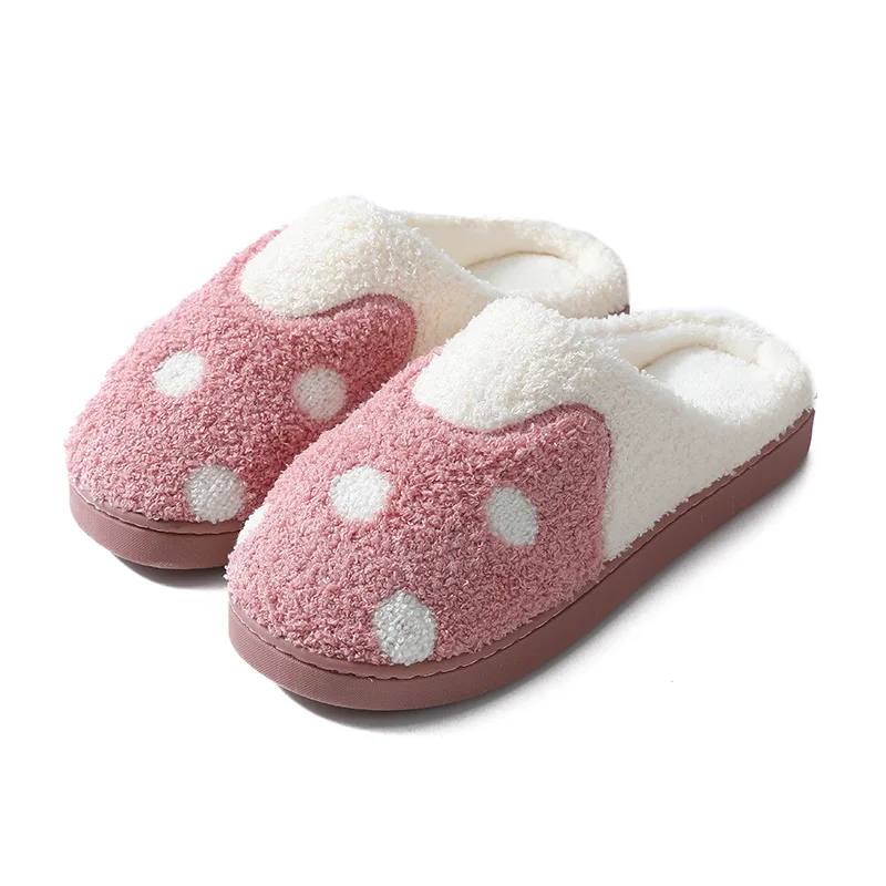 

High Quality Womens Indoor Warm Cotton Slippers Winter Cotton Soft Slipper Indoor, Red,pink,blue,green,grey