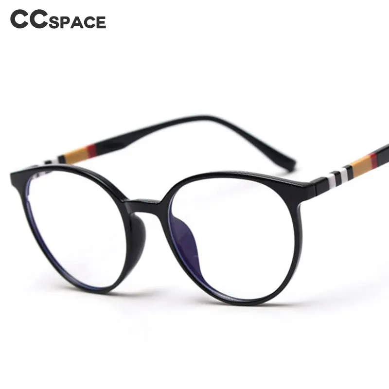 

49311 Plastic Titanium Glasses Frames Acetate Legs Stripes Men Women Optical Fashion Computer Glasses