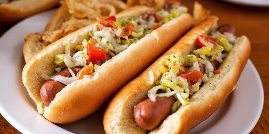 Table of spice pairings for hot dogs