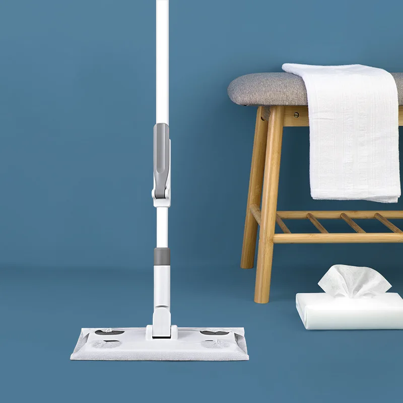 

Disposable Lazy Wash-free Flat Mop Pads Household Convenient Vacuuming Paper Electrostatic Dust Mop Wet And Dry Floor Mop