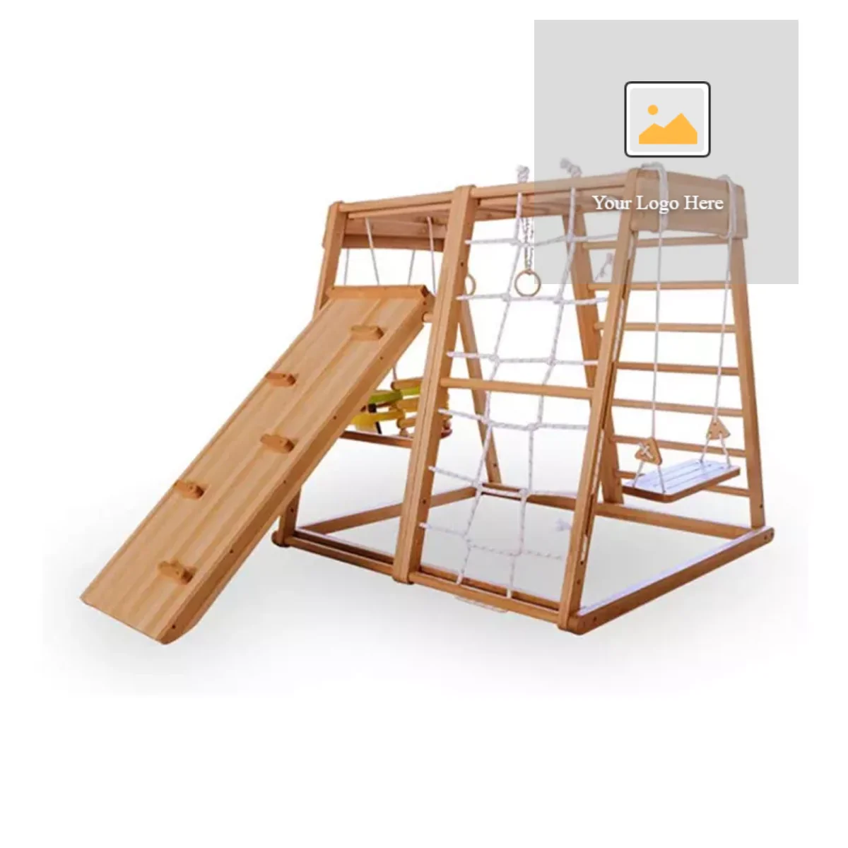 high quality wooden climbing frame net climbing frame gardering