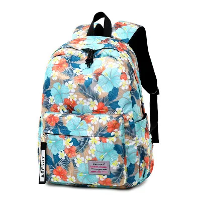 

Fashion mix colors flowers backpacks boys bag american girl backpack sac a dos waterproof school backpack