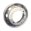 22.5x11.75 truck wheel balancing machine 10holes wheel rims 0/120 offset sliver steel tubeless wheels from china factory