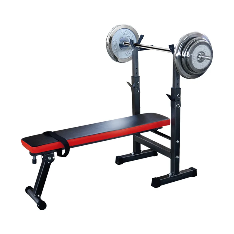 

Multifunctional weightlifting bench/dumbbell bench/squat rack barbell bench and power bench press, Black