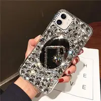 

New Luxury Bling Crystal Diamond Mirror Rhinestone Protective Handmade Phone Case For Iphone 11 Pro 5.8 inch