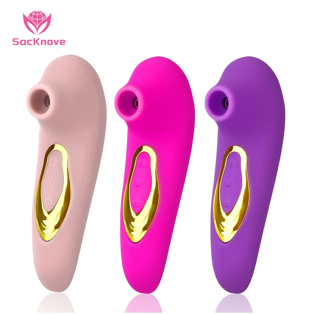 

SacKnove Amazon Best Seller Usb Rechargeable 5 Modes Silicone Clit Sucker Breast Rod Vagina Sucking Vibrator Sex Toys For Woman