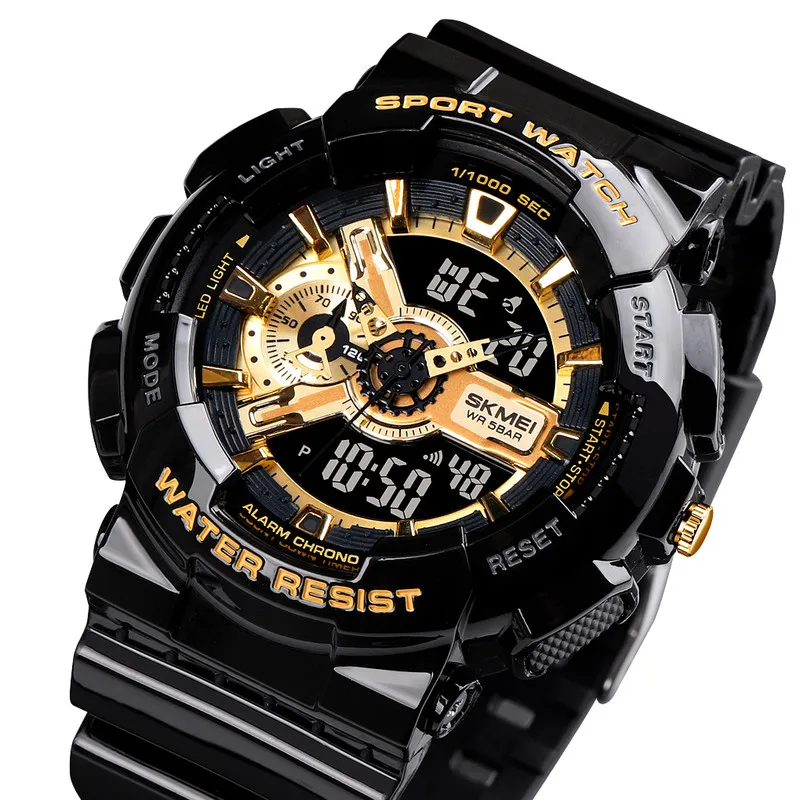 

100% original skmei 1688 Digital Watch (Malaysia) Best Seller Wholesale Order MOQ 100, Black, blue, gold, green