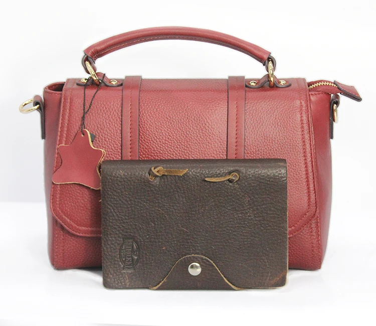 

Low MOQ high quality women leather hand bags shoulder handbag with zipper genuine leather handbags 2021 for ladies