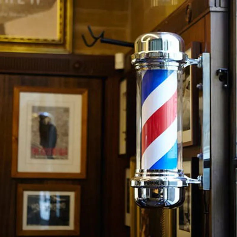 Led Neon Lights Barber Pole Outdoor Hair Salon Shop Barber Decoration