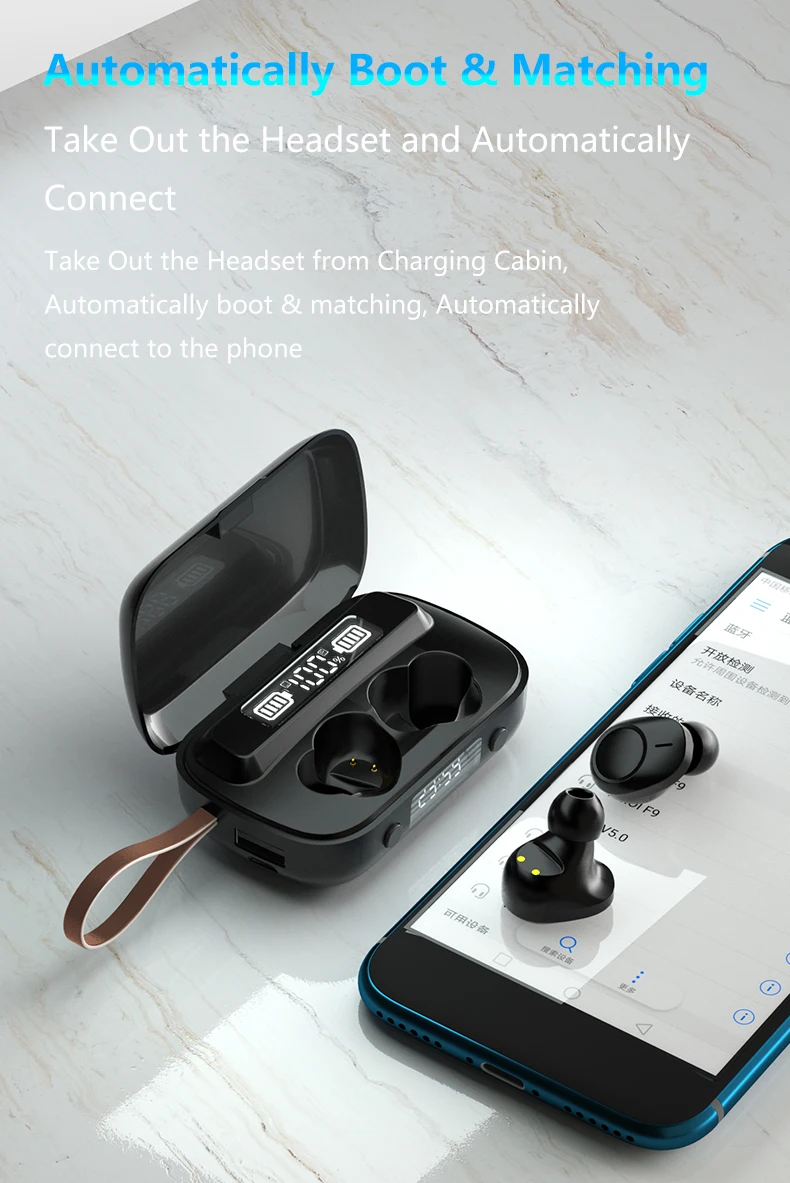 MobTeck Wireless in-ear headphones stereo