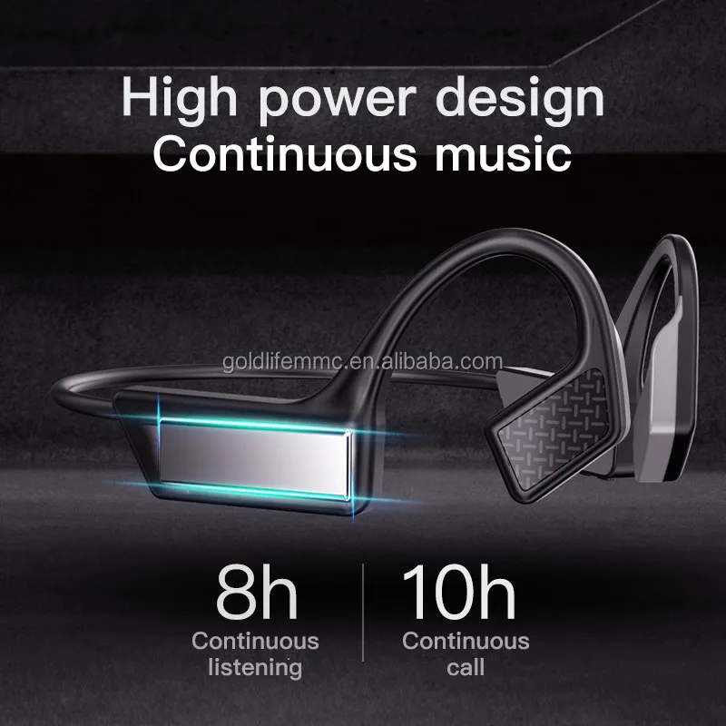 K08 Bone Conduction Earphone Blue Tooth Headset 5.0 Wireless Headphones TWS Sports Earbuds for Smartphones - ANKUX.COM