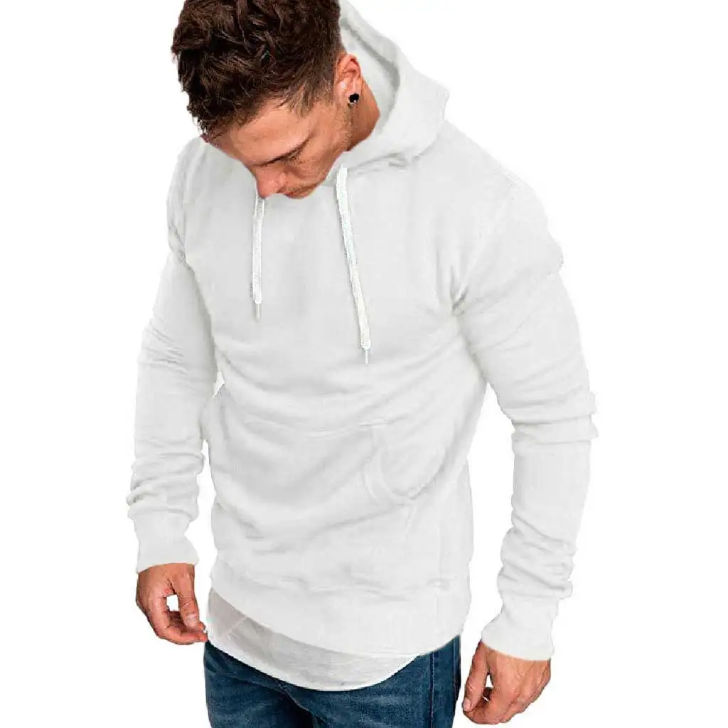 

Factory wholesale spring/autumn men's fashion long-sleeved hooded sweater plus size sport custom hoodie S-5XL
