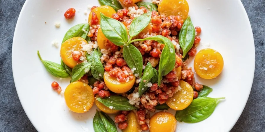 Savory chickpea salad with lemon vinaigrette