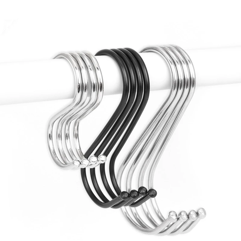 

S-shaped Hooks Sturdy S-shaped Hooks Stainless Steel S-shaped Hangers Metal DIY Mini S-shaped Hanging Hooks