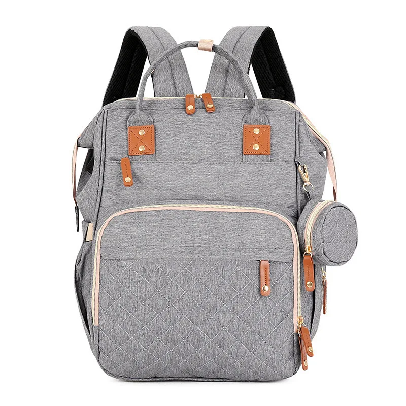 

New trend multifunctional Mommy bag foldable telescopic crib baby bag Mommy pregnant bag, 2 colors