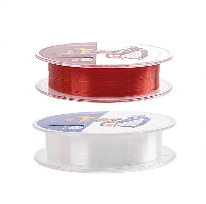 

SNEDA Best Price High Purity Nylon Thread Outdoor Fishing Line 100m Invisibility White Tippet Classic Fishline With PVC Box, White & red