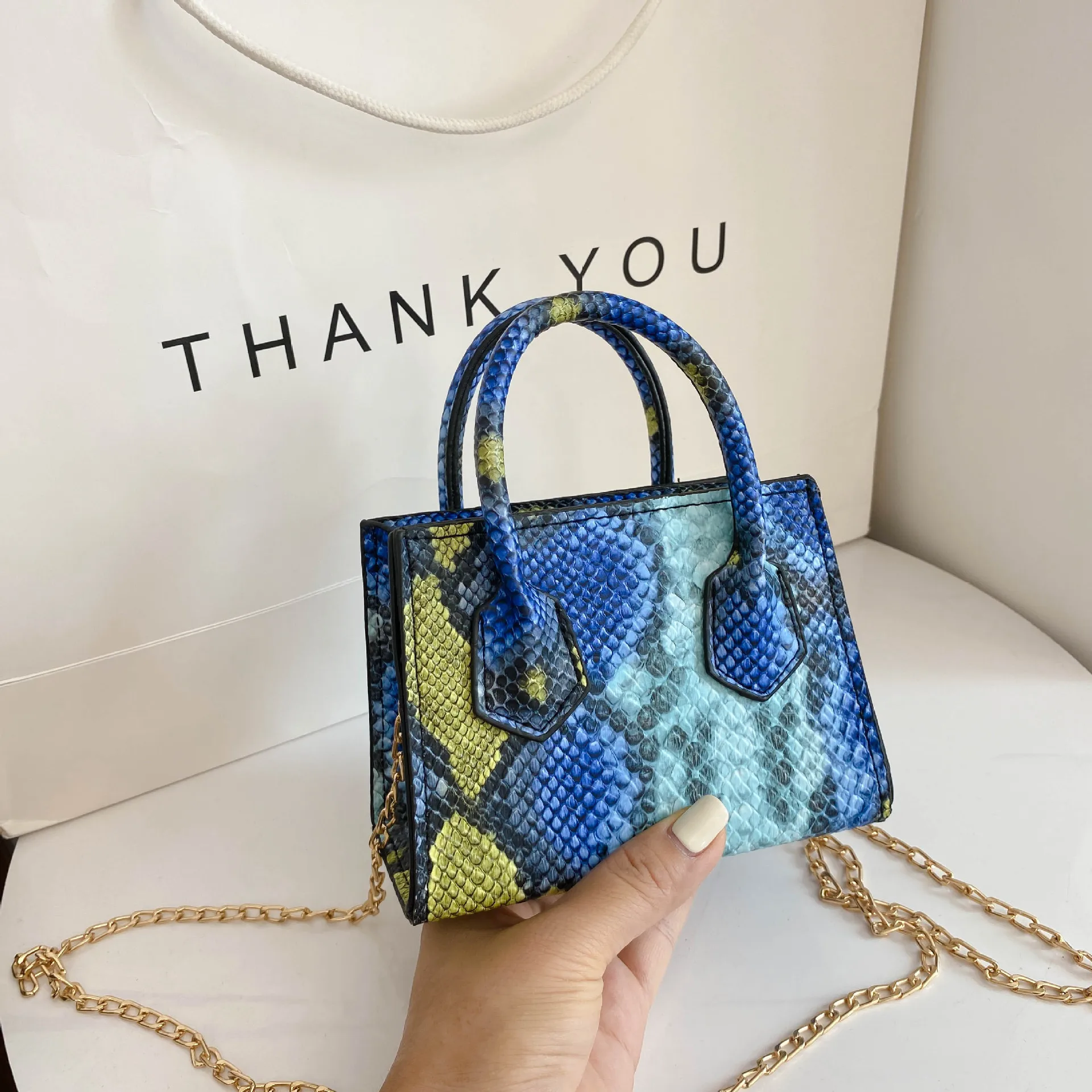 

2022 Women Snake-print Handbags Luxury Mini Bags Women Designer Small Dumpy Single Shoulder Crossbody Purses, Red,blue,black