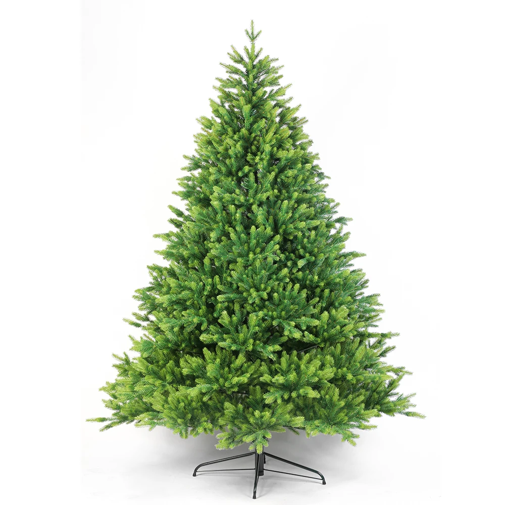 

Factory Best Selling 5ft 6ft 7ft Luxury PE Green Folding Hinged Christmas Needle Tree home decoration