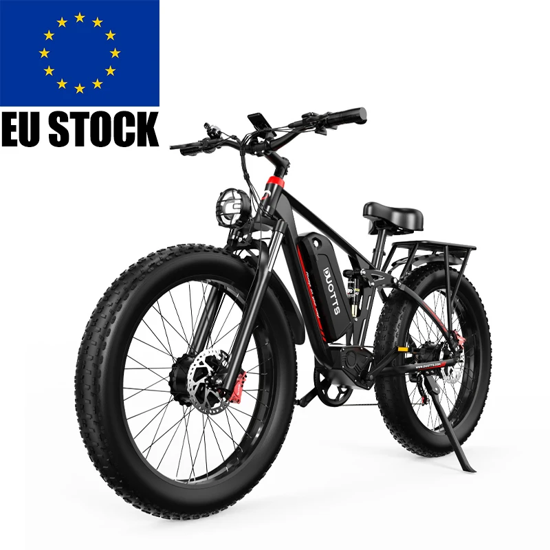 

2023 Hot Sale Eu Warehouse Dual Motor 26" Fat Tire Electric Bike Mountain Bike 750w * 2 Snow Bike DUOTTS S26
