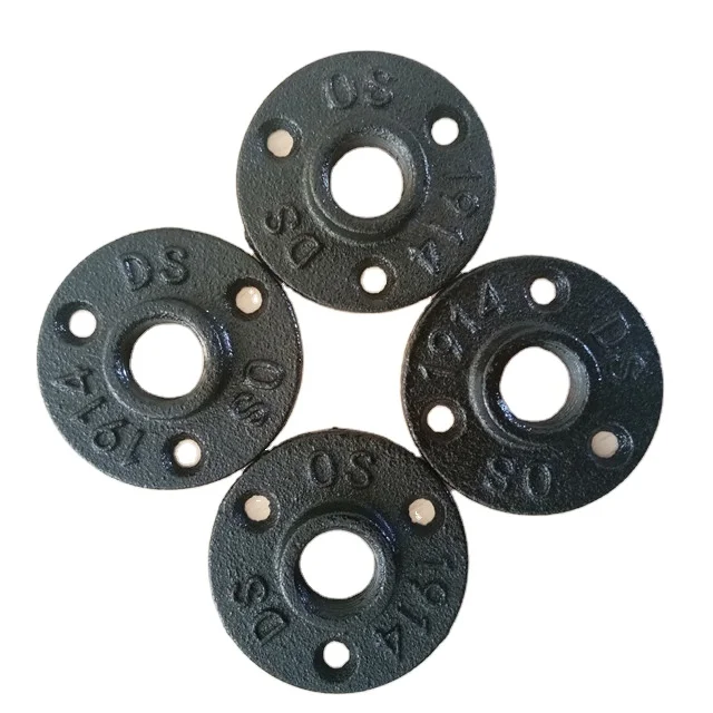 Cast Iron Flanges Thread Bsp Malleable Iron 12 34 3 Hole Flange Piece Hardware Buy 3 Hole 7308