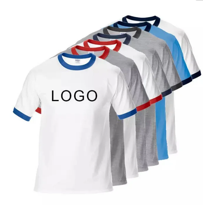 

100% Cotton Custom Printed Blank Plus Size Embroidered Logo White Custom Graphic Heat Transfer T Shirts, Customized color