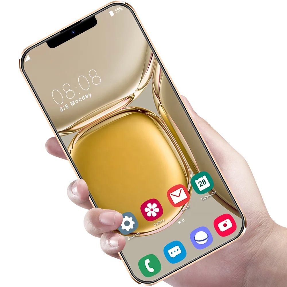 

I13 Pro Max Ultra Slim Fingerprint 4gb Smartphone Camera Lens Cell Phone