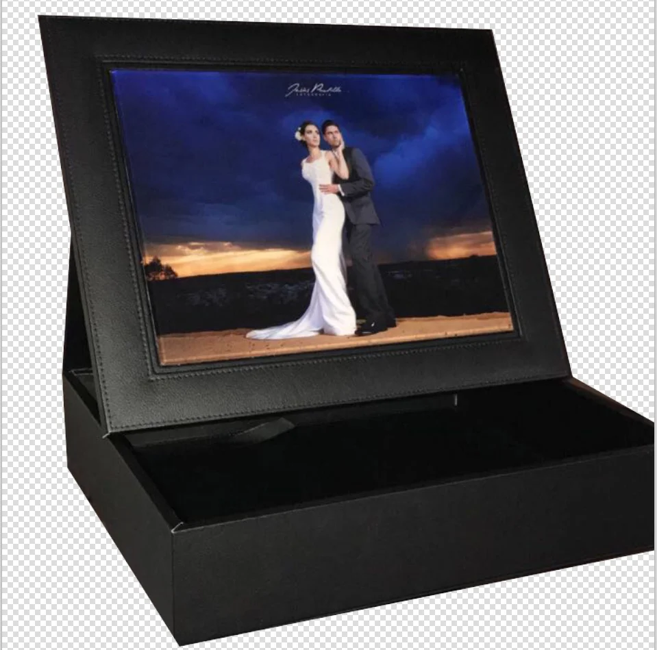 Double100 Classic Digital Leather Wedding Photo Album Box Suitcase With