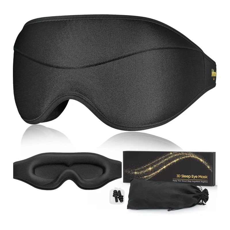 

Sleep Masks 3D Contoured Cup Eye Mask for Sleeping Premium Soft Ergonomic Eye Masks for Travel Home Yoga