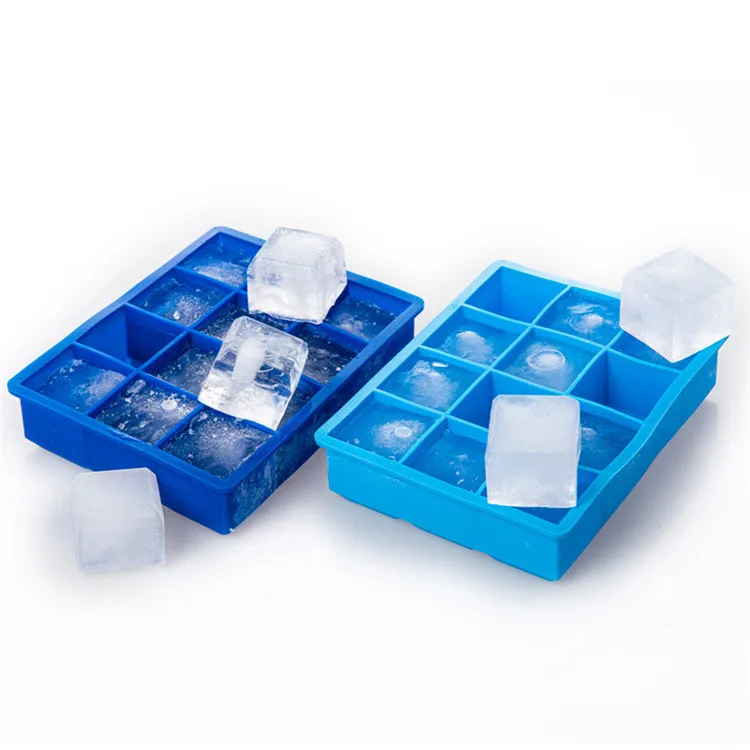 

Amazon New 12 Cavity Food Grade Silicone Ice Tray Non Stick Large Size Ice Cube Maker