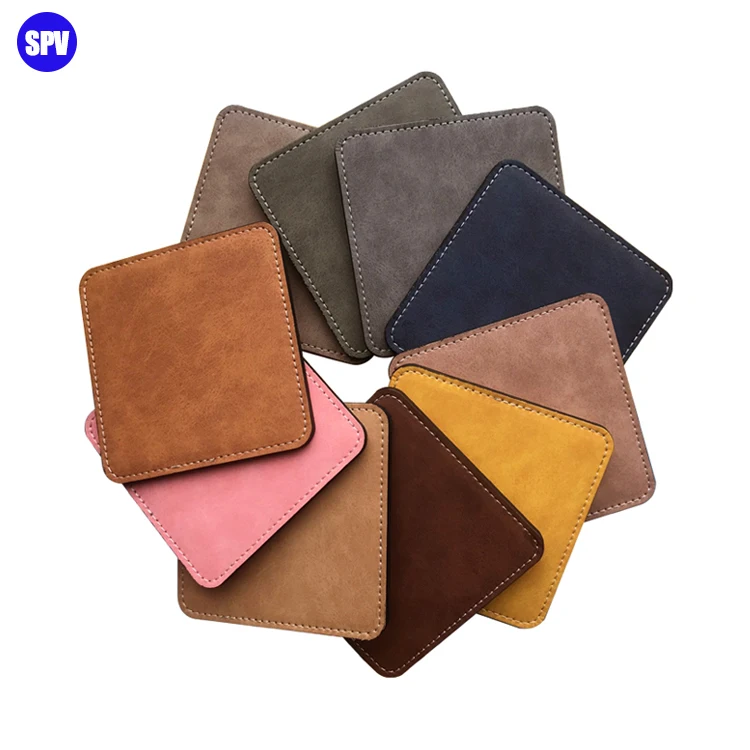 

Sublimation Blank Leather Coaster, Custom Printing Coaster, Multi color