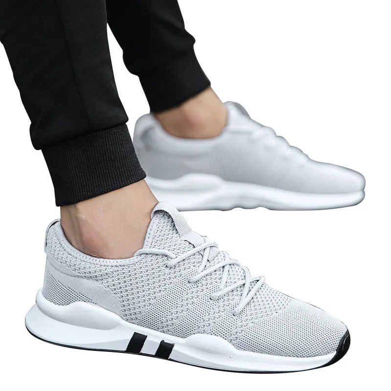 

Fashion Sneakers Flat Male Footwear Breathable Mesh Sport Shoes Plus Size Running Comfortable Men Casual Shoes