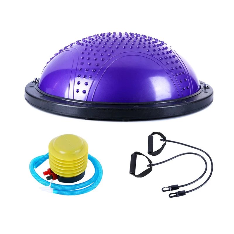

2021 Vivanstar YG1401 Yoga Massage Cover Ball Gym Equipment Half Balance Ball, Customized color