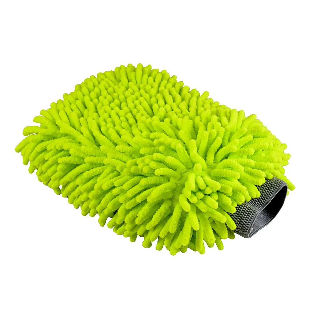 

Chenille Microfiber Car Wash Mitt Clean Tools Kits Premium Winter Cleaning Mitts Sponge Washing Glove Lint Free Scratch Free, Green blue orange yellow