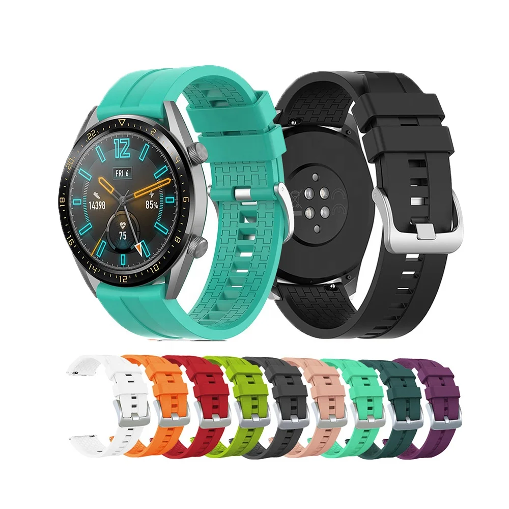 

Wrist Straps Band for Huawei Watch GT 42mm 46mm smartwatch Strap for huawei watch GT 2 GT2 46mm Bands Sport belt bracelet, 11colors