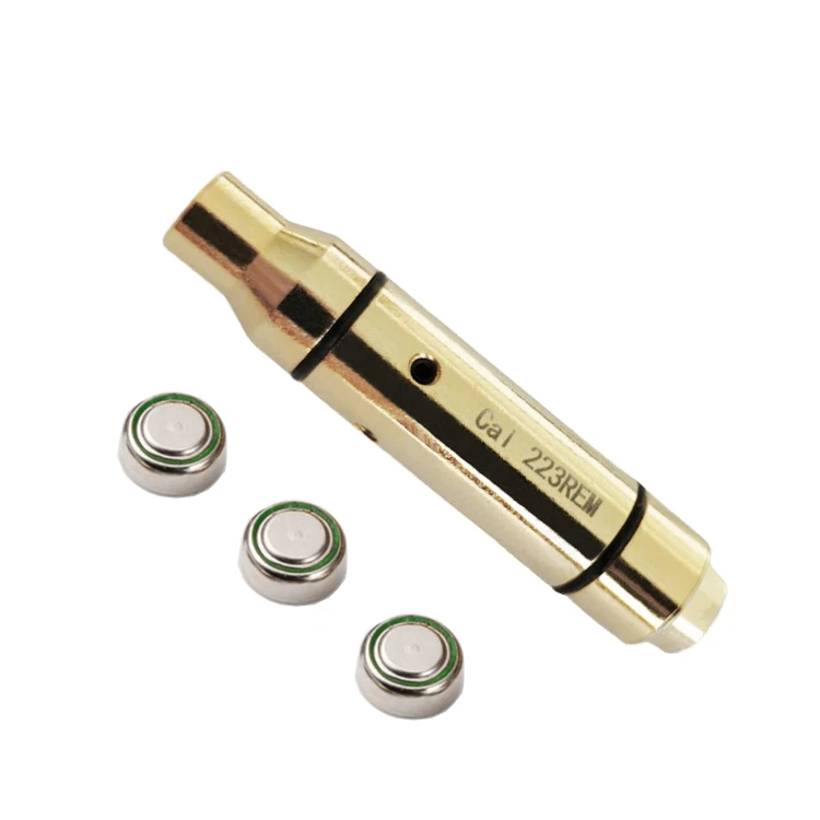 

High quality indoor shooting laser bullets 9mm cartridge calibrator for high effective shooting training at home, Gold