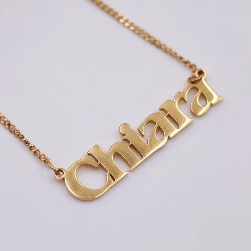 

Jixi Customised Jewelry Custom Gold Plated Name Necklace For Women Girls