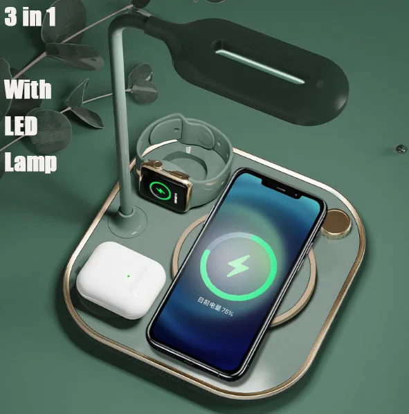 

nopb 3 in 1 Charger 15W Wireless Charger Wireless Phone Charger With lamp