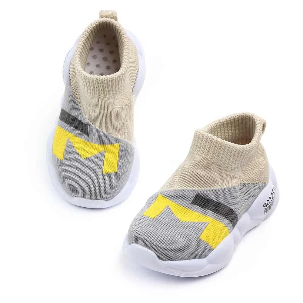 

Hot selling slip on kids toddler child socks shoes prewalker baby shoes, 3colors