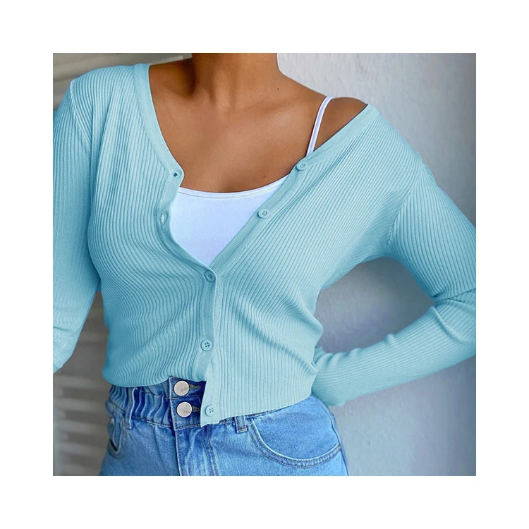 

Classic Style Women Clothing Sexy Long Sleeve Cardigan Tops, Picture color