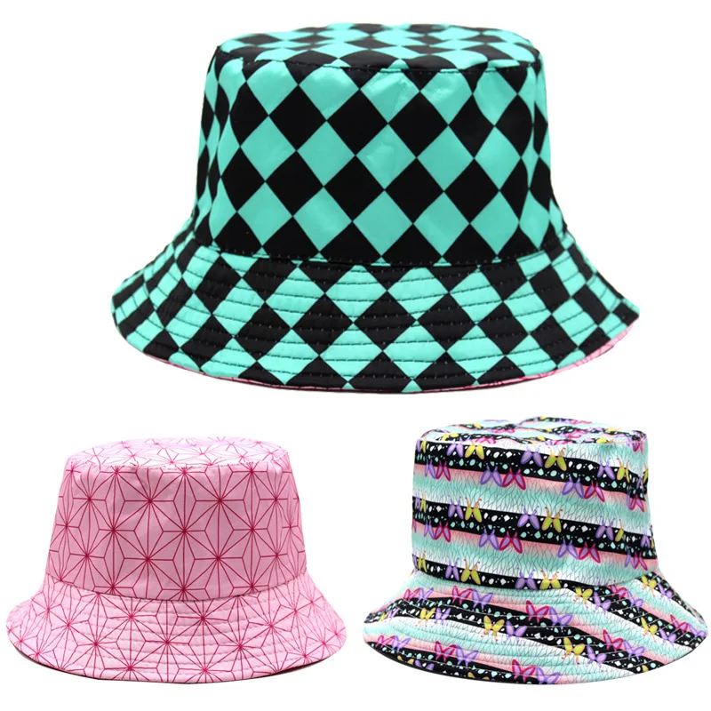Check Butterfly Sun Hat