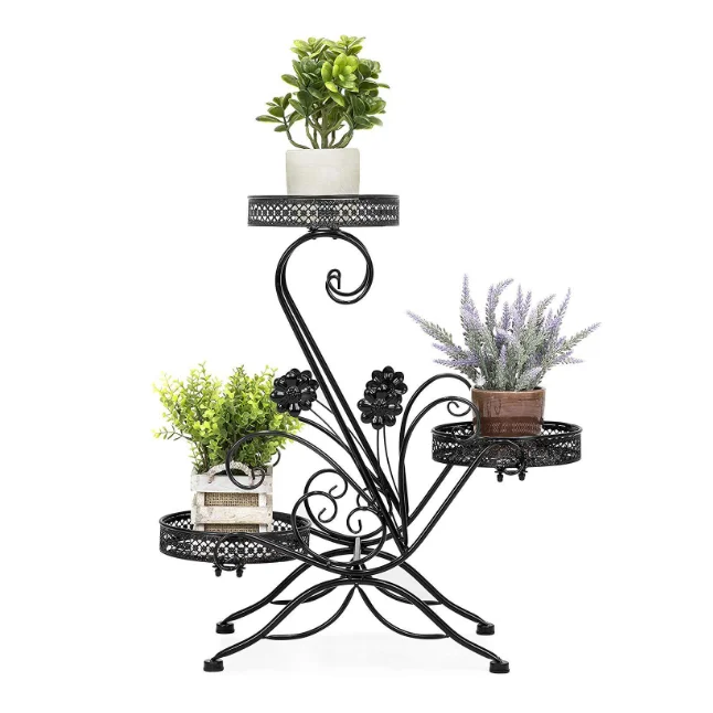 

Outdoor garden metal plant stand of garden flower stand pots rack