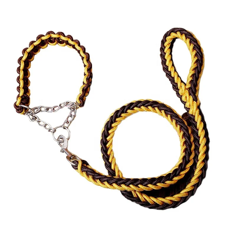 

New dog chain dog rope leash golden retriever Labrador Husky traction rope dog leash collar pet supplies