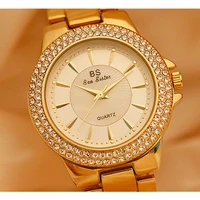 

2019 Hot BS Ladies High-end linked Watch Custom Full Diamond Female Luxury QUARTZ Wristwatch FA1558