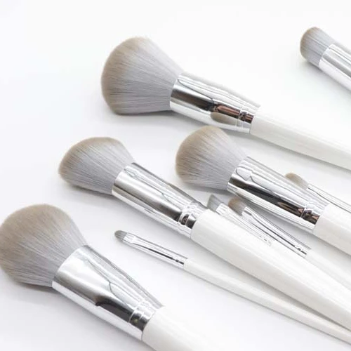 

2021 silver gray advanced custom professional makeup brush 10 sets
