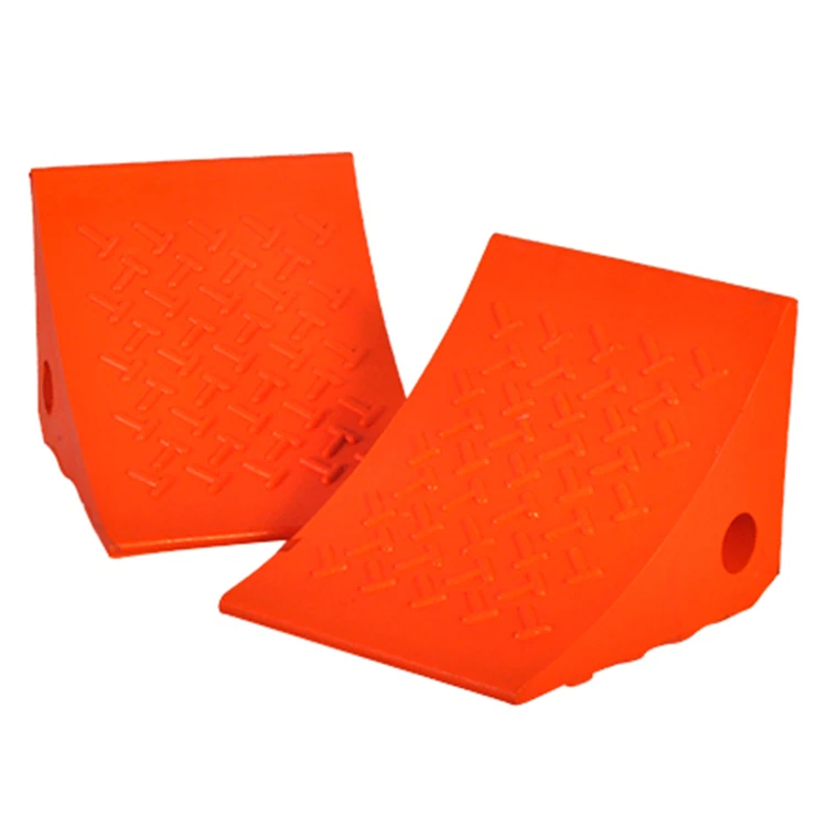 Pu Orange Wheel Chocks For Safety And Prevention Of Accidents From ...