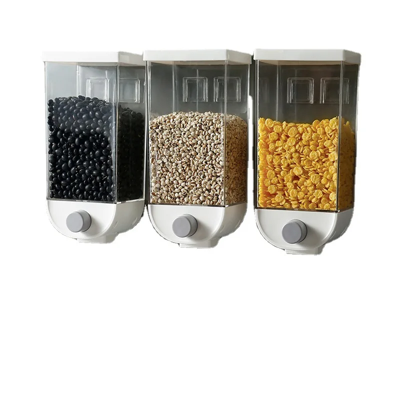 

HY grain storage box kitchen wall-mounted grain storage tank rice bean sealed can oatmeal dispenser