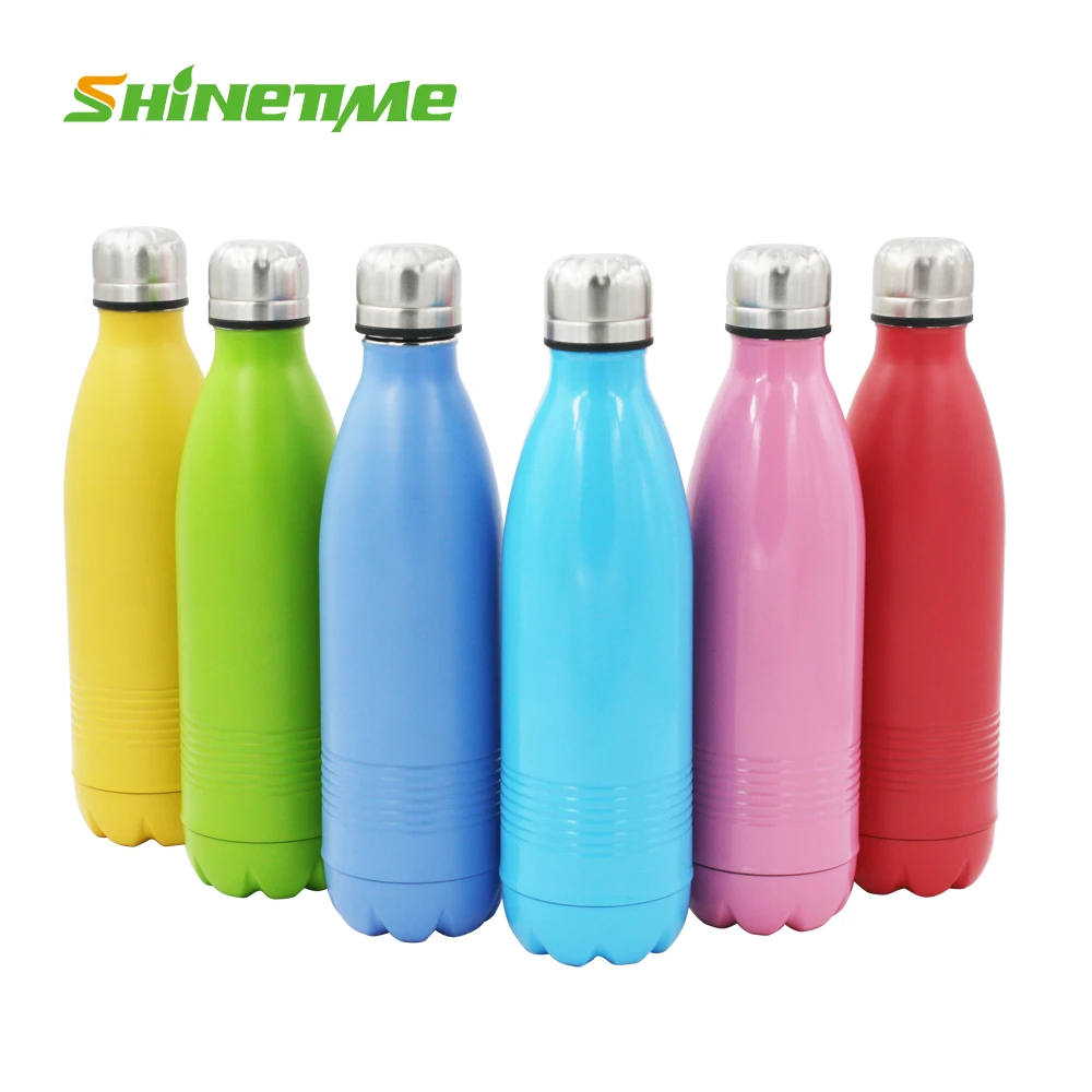 

Cola Shape Stainless Steel Water Bottle Insulation Water Bottle For Outdoor gym Sports, Pink