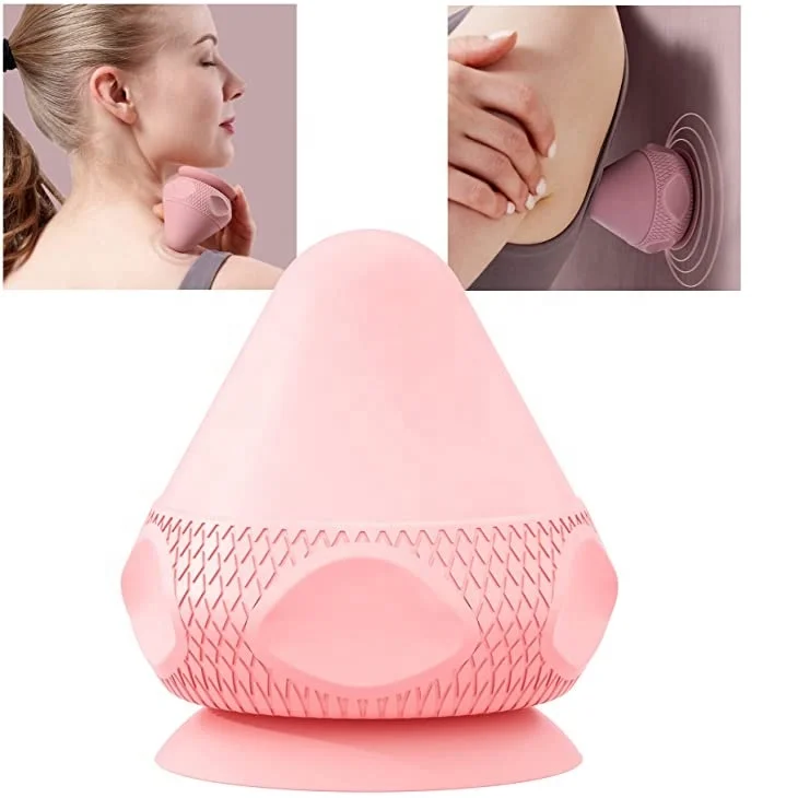 

Wellshow Sport Knobby Massage Ball Point Balls With Suction Cup Muscle Knots Pain Relief, Pink/blue